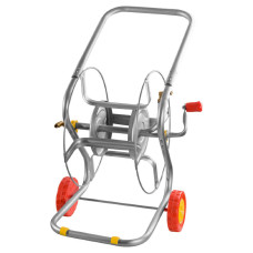 GRINDA 	8-428437 катушка металлическая на колесах для шланга 1/2" x 100м
