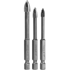 STAYER "PROFI" 2985-H3_z01 Набор: Сверла по керамике и стеклу, d=5-6-8 мм STAYER "PROFI" 2985-H3_z01 Набор: Сверла по керамике и стеклу, d=5-6-8 мм