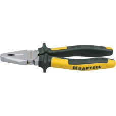 KRAFTOOL "KRAFT-MAX" 22011-1-18 Плоскогубцы  комб,Cr-Mo,маслобензост двухкомп рукоятки,шарнирное соединение с повыш износост,180мм