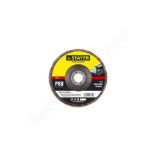 STAYER 36581-125-080 Круг лепестковый торцевой, 125х22,2мм, тип КЛТ 1 P80