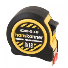 HANSKONNER HK2010-03-3-16 Рулетка 3x16, 2 стопа, КОРПУС НА 20% КОМПАКТНЕЙ СТАНДАРТНОГО