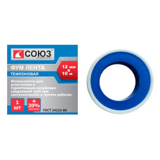 СОЮЗ 7011-01-12x10С Фумлента, плотность 0,3 г/см, 12мм x 10м