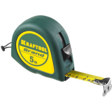 KRAFTOOL 34022-05-19 GRAND 5м / 19мм рулетка с ударостойким корпусом (ABS) и противоскользящим покрытием