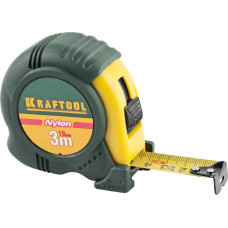 KRAFTOOL 34122-03_z01 NYLON 3м / 13мм рулетка с ударостойким обрезиненным корпусом