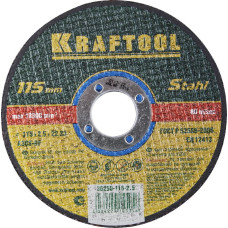 KRAFTOOL 36250-115-2.5 Круг отрезной по металлу, 115x2,5x22,23мм KRAFTOOL 36250-115-2.5 Круг отрезной по металлу, 115x2,5x22,23мм