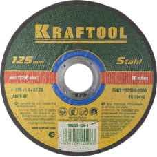 KRAFTOOL 36250-125-1.0 Круг отрезной по металлу, 125x1,0x22,23мм KRAFTOOL 36250-125-1.0 Круг отрезной по металлу, 125x1,0x22,23мм