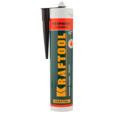 KRAFTOOL 41260-4 Герметик KRAFTFLEX FR150 силикатный огнеупорный "+1500 С", жаростойкий, черный, 300мл KRAFTOOL 41260-4 Герметик KRAFTFLEX FR150 силикатный огнеупорный "+1500 С", жаростойкий, черный, 300мл