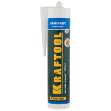 KRAFTOOL 41255-2 Герметик силиконовый прозрачный, санитарный, для помещений с повышенной влажностью, 300мл KRAFTOOL 41255-2 Герметик силиконовый прозрачный, санитарный, для помещений с повышенной влажностью, 300мл