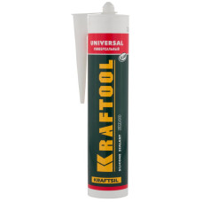 KRAFTOOL 41253-2 Герметик силиконовый прозрачный, универсальный, 300мл KRAFTOOL 41253-2 Герметик силиконовый прозрачный, универсальный, 300мл
