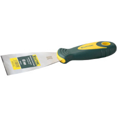 KRAFTOOL 10035-065 Шпательная лопатка с 2-компонент ручк, профилиров нержав полотно, 65мм