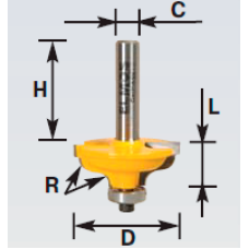 E318421 a42mm r6 фреза профильная с буртиком