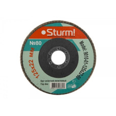 Sturm 9010-01-125x22-80 Круг зачистной ЛЕПЕСТКОВЫЙ 125х22, 80 зерно