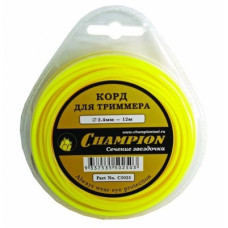 CHAMPION   C5045  Корд трим.  NYLSAW 3.0мм, туба 42см*23шт. (черный зубчатый)