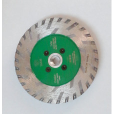 DIAM Turbo Grinder WG 000381 алмазный отрезной круг для гранитов 3 - 5 группы, гнейс, сланец, мрамора 125x2,5x7,5xM14 c фланцем DIAM Turbo Grinder WG 000381 алмазный отрезной круг для гранитов 3 - 5 группы, гнейс, сланец, мрамора 125x2,5x7,5xM14 c фланцем