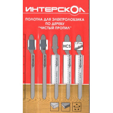 Плотна для лобзика по дереву "Чистый пропил"  76х51х1,27 Интерскол 2112905100127